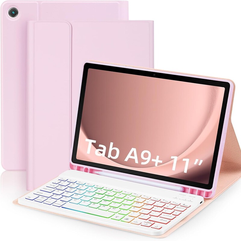 Samsung S10Fe 13inch Protective Case S9 Tablet Case A9Plus Bluetooth Keyboard S6Lite Backlit Pen 7 Suitable