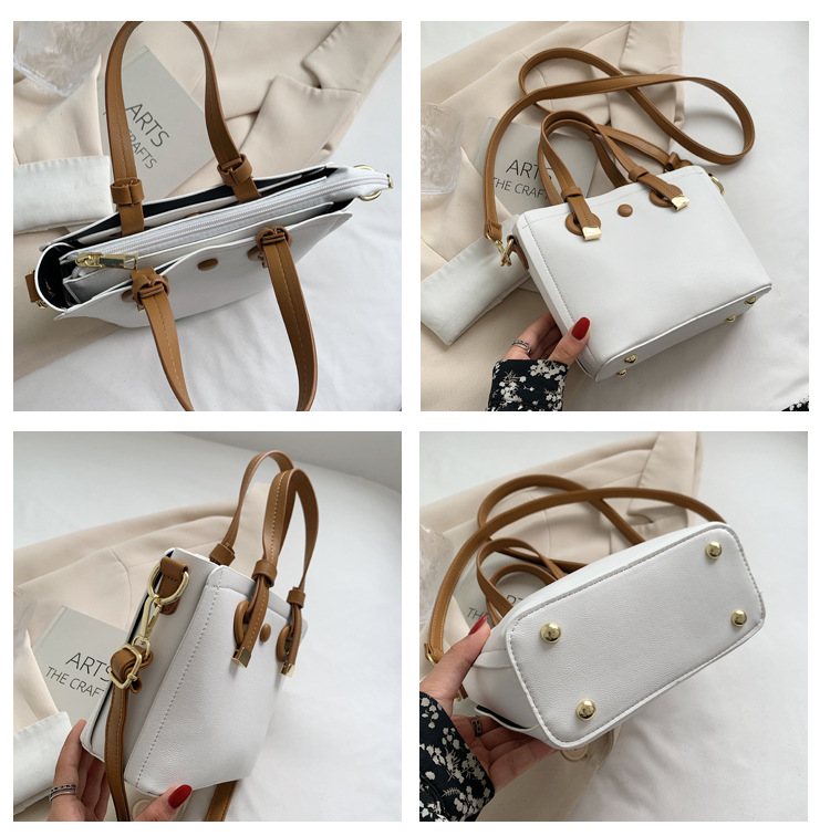 Wholesale Clashing Color Messenger Bucket Bag Nihaojewelry display picture 15