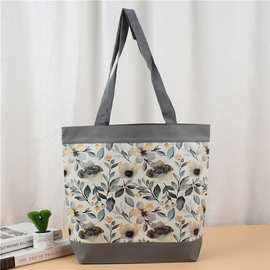 杜邦纸袋现货手提袋耐撕大容量托特包拼色帆布袋手提帆布包定 制