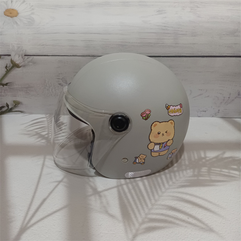 National standard 3C certification electric car adult universal battery car motorcycle safety anti-fall four seasons winter warm half helmet