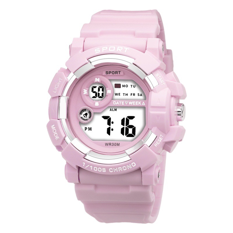 Nuevo reloj para estudiantes, reloj despertador simple, cronómetro, luminoso, deportivo, versión coreana, reloj electrónico, reloj electrónico de moda