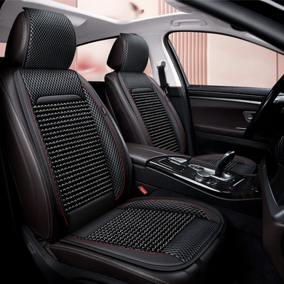 Front Row Wooden Bead Mat Summer Truck Mat Passenger Car Seat Cushion Single Cushion Single Seat Breathable Summer Breathable Car Seat Cushion