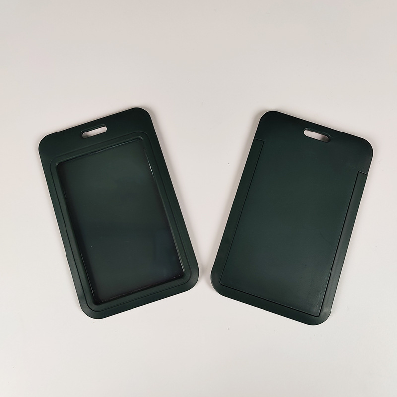 スライドカバー押し込みハードカードホルダー ABS プラスチックバッジ従業員バッジ漫画カラー大型カードホルダードキュメント|undefined