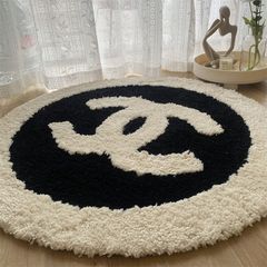 円形の絨毯の客間の吊りかごのタフティングの滑り止めソファーのお茶の絨毯の軽い豪華な風の寝室は涼しくて暖かい植毛のマットを隔てています。
