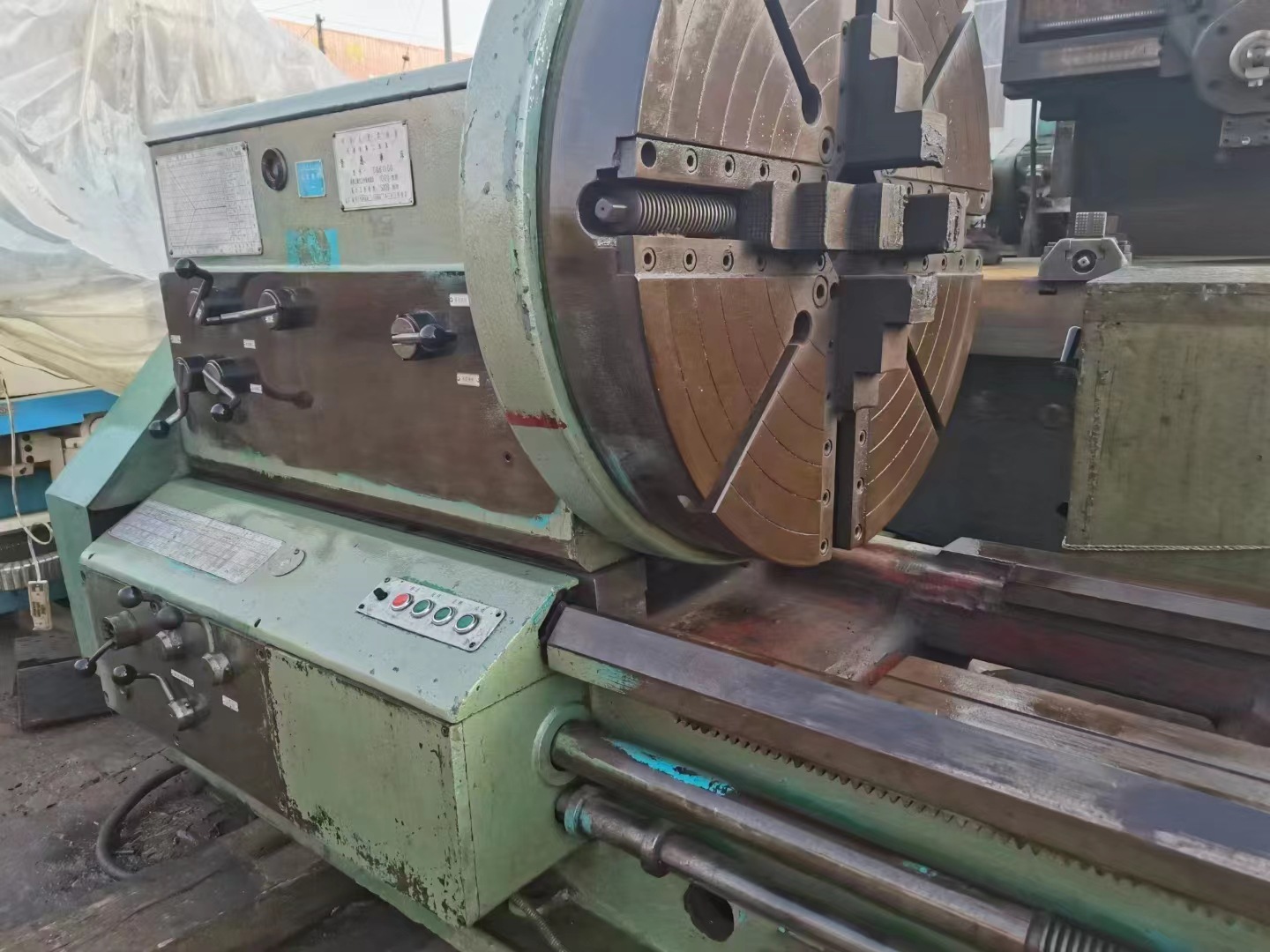 处理二手天津CQ61100x5米卧式车床二手61100普车