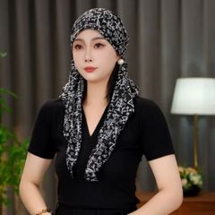 【蝶舞】休闲薄款潮流洋气飘带帽子女百搭碎花帽遮白发四季透气