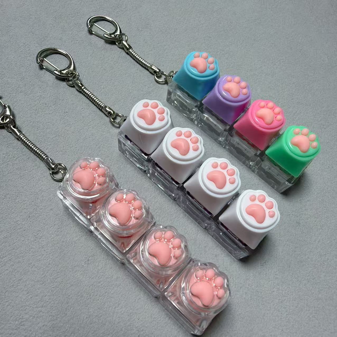 Four buttons*3-silicone cat claws-no lights