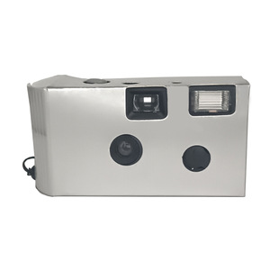 Smooth Lanyard Silver Disposable Film Camera 135 Film Including Puchai C41 Film with Customizable Patterns