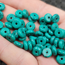 饰品散珠优化绿松石隔片散珠绿松石玉扣散珠手链项链配件配饰珠子