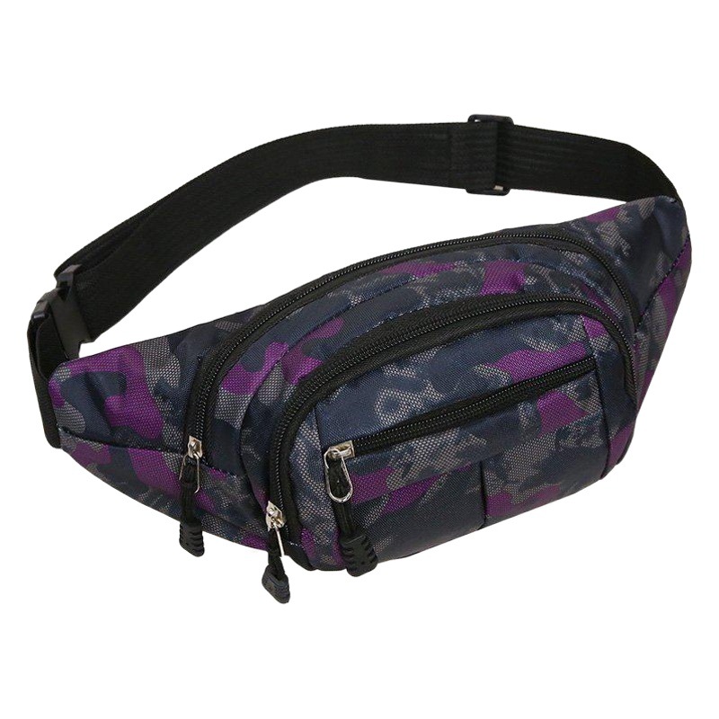 Tendencia de la moda bolso de la cintura de las mujeres deportes bolso crossbody impermeable bolso de pecho de los hombres al aire libre bolsa de teléfono de impresión multifuncional
