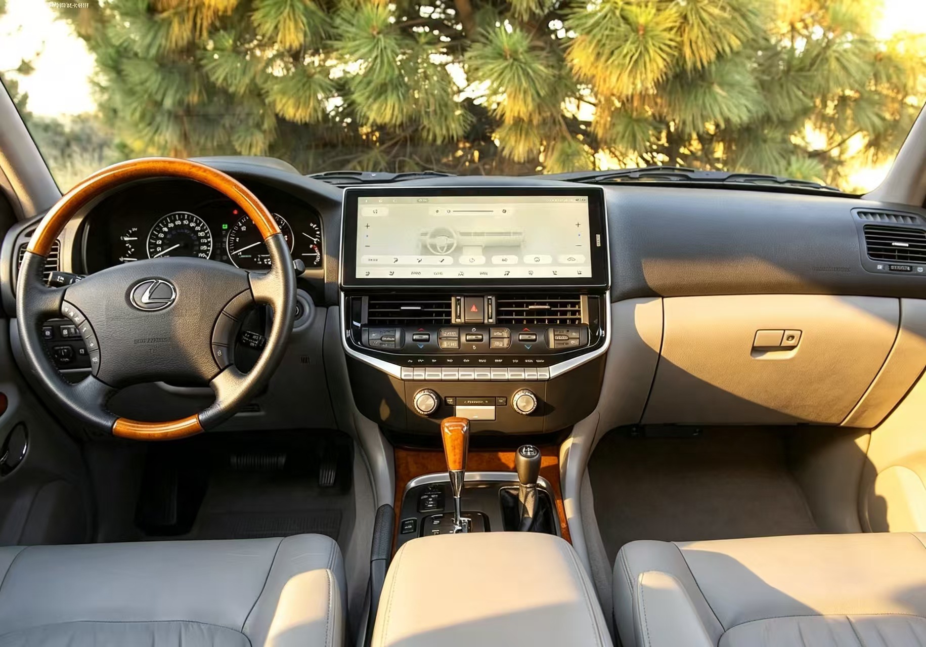 Suitable for 03-07 old models upgraded to new Land Cruiser LC100/LX470 with LC300 Android large-screen navigation
