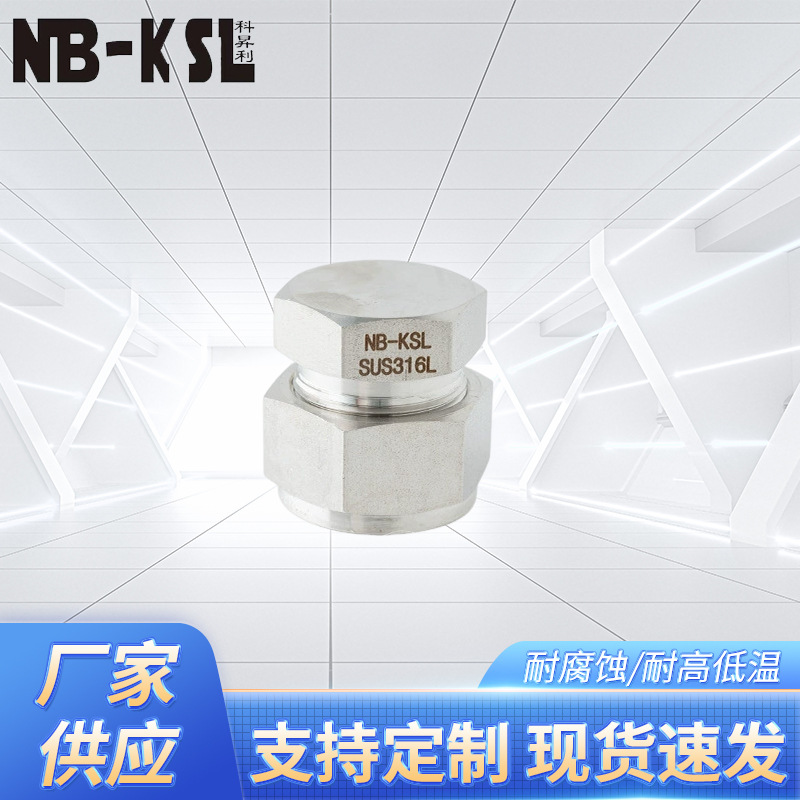 NB-KSL不锈钢316L  C型卡套端管堵头