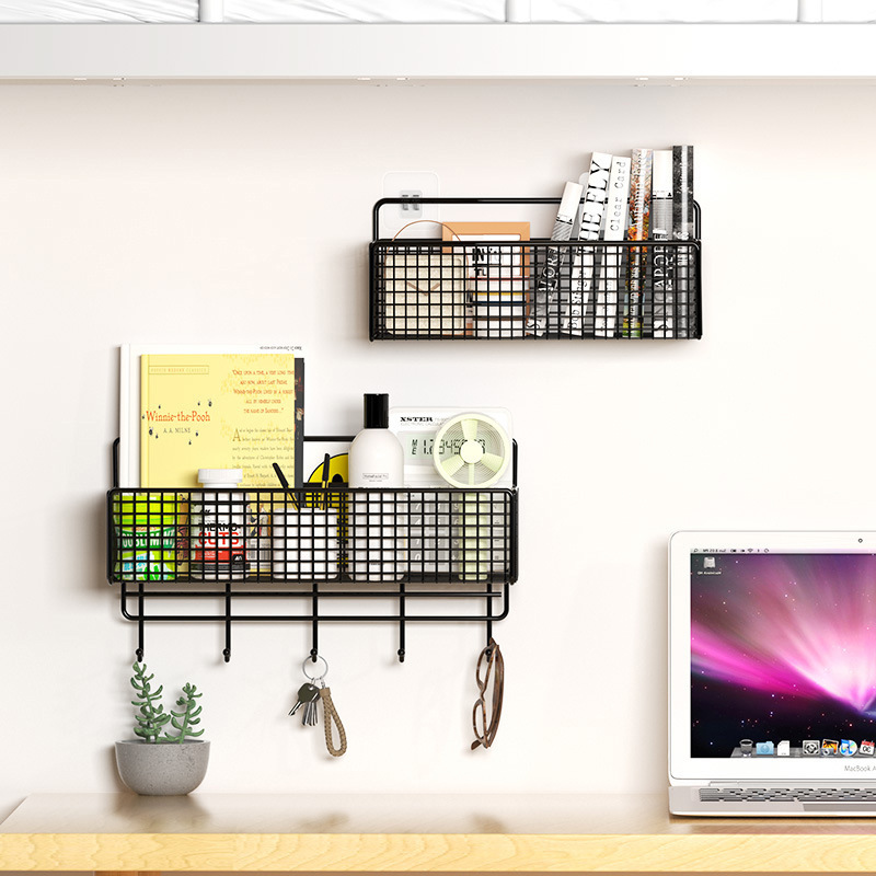 Wall-Mounted Shelf, Bedside Hanging Basket, Storage Box, Bathroom, College Dormitory, Female Dormitory, Bedroom Storage Organizer