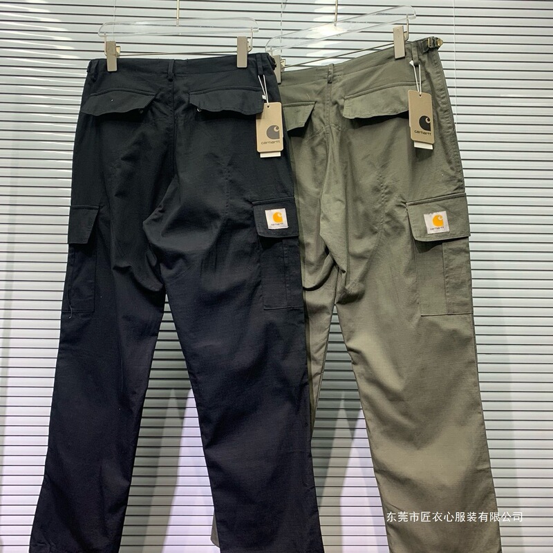 Carharrt Washed Distressed Cargo Pants B01 Double Knee Versatile Logging Pants Vintage Vintage Cotton