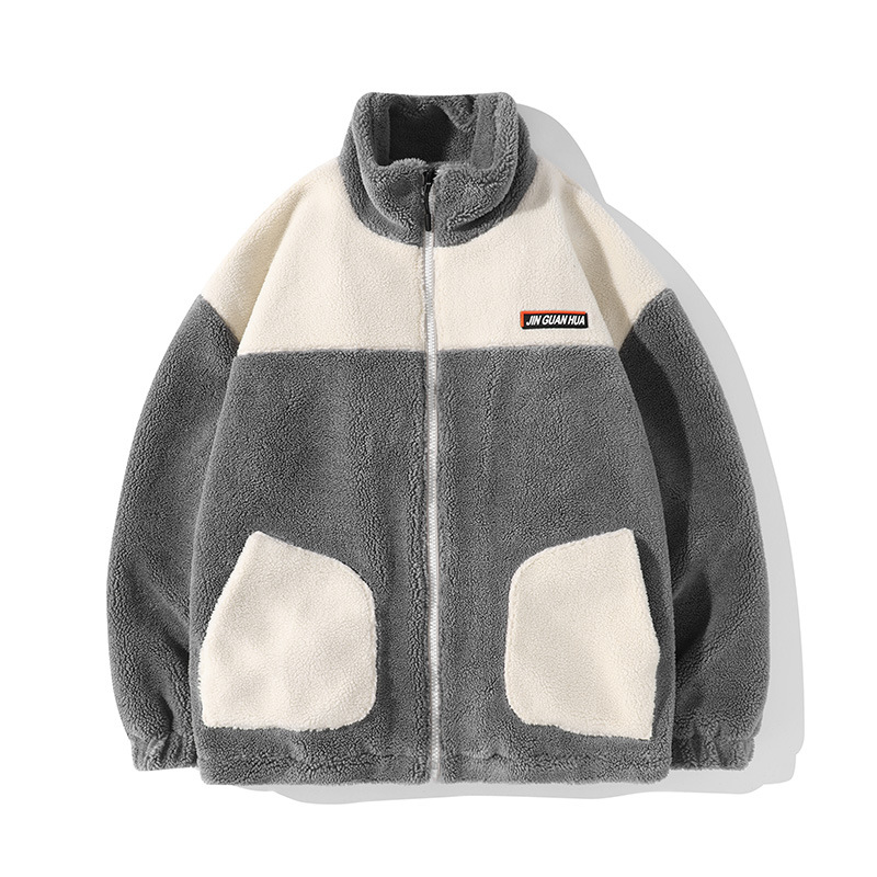Men's Clothing special supply of thickened coats for men, fashionable and versatile, lambskin clothes, autumn and winter jackets for men_voghion.com