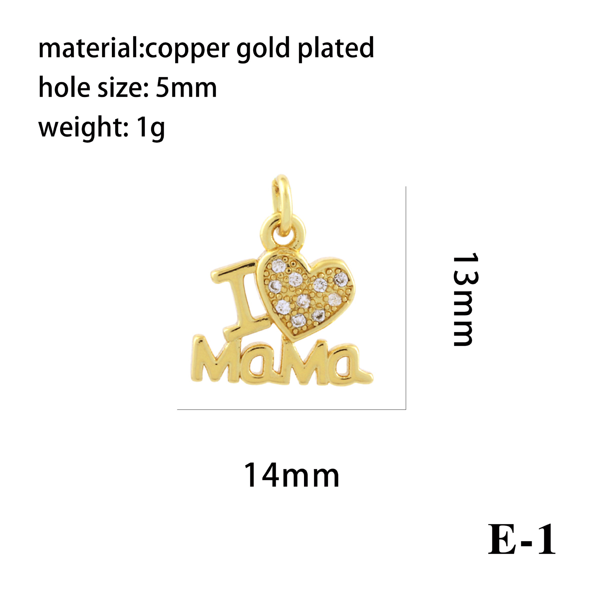 1 Piece Copper Zircon 18K Gold Plated Plating Inlay Pendant display picture 7