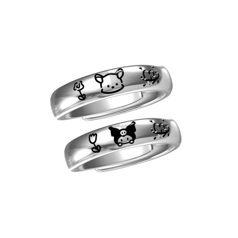 Sanrio Parchia Dog Kulomi Girlfriend Ring Ins Style Cute All-match Simple Niche High-end Sense