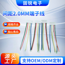 厂家定制加工PH连接线 间距2.0MM端子线 JST条型连接器100MM