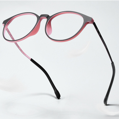 Danyang glasses 9838XP student myopia glasses for women retro round glasses frame ultra-light titanium frame TR90 glasses frame for men
