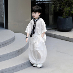 男の子夏服セット 2025 新しい子供ハンサム半袖防蚊パンツ 2 点セット男の子夏薄着