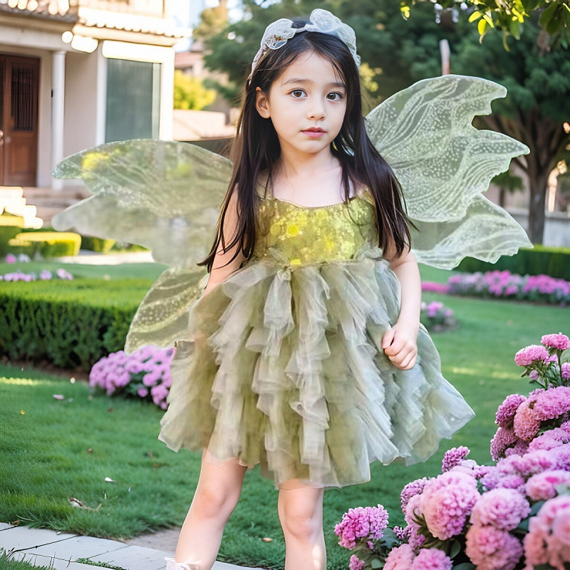 Girls' Princess Skirt 2025 New Style Performance Dress Western Style Children's Puffy Mesh dress Summer Fashionable Skirt