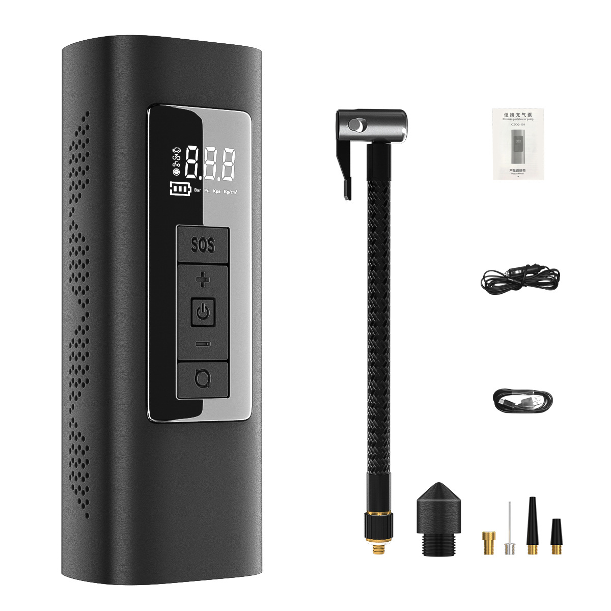 Car Air Pump Portable Wireless Digital Display Air Pump Car Electric Car Tire High Pressure Mini Air Pump