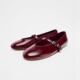 Vintage Round Toe Ballet Mary Jane Shoes Women's 2025 Spring One-character Buckle Flat Shallow Fashion Shoes