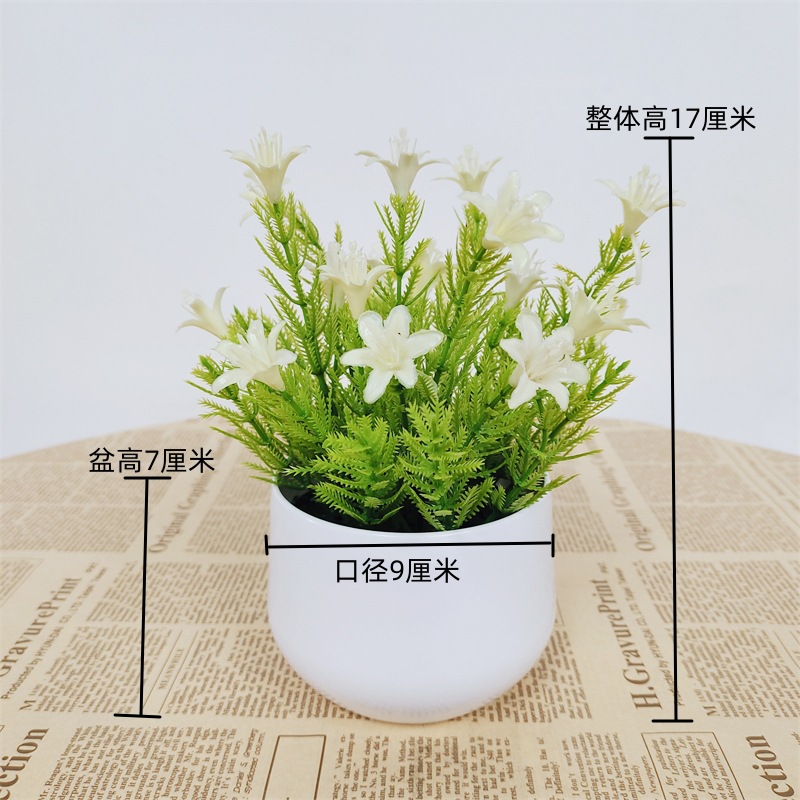 Pequeña imitación de flores falsas decoraciones de sala de estar decoración de mesa de té flores de plástico mano flores falsas plantas decoraciones