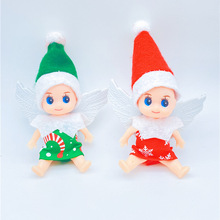 跨境新品圣诞精灵娃娃精品摆件玩具baby elf圣诞天使公仔
