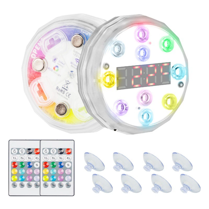 Дисплей температуры пульт дистанционного управления светодиодный свет для дайвинга IP67 подводный свет подводный аквариум свет для аквариума RGB свет для бассейна