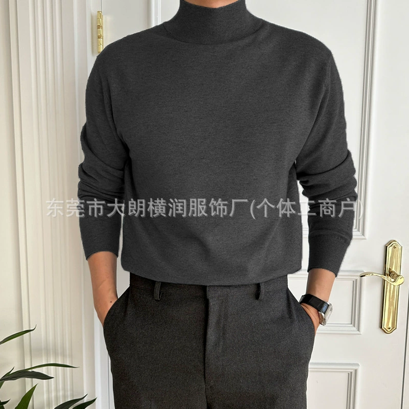 Winter base body-friendly sweater, (Cross-border trading), high collar
