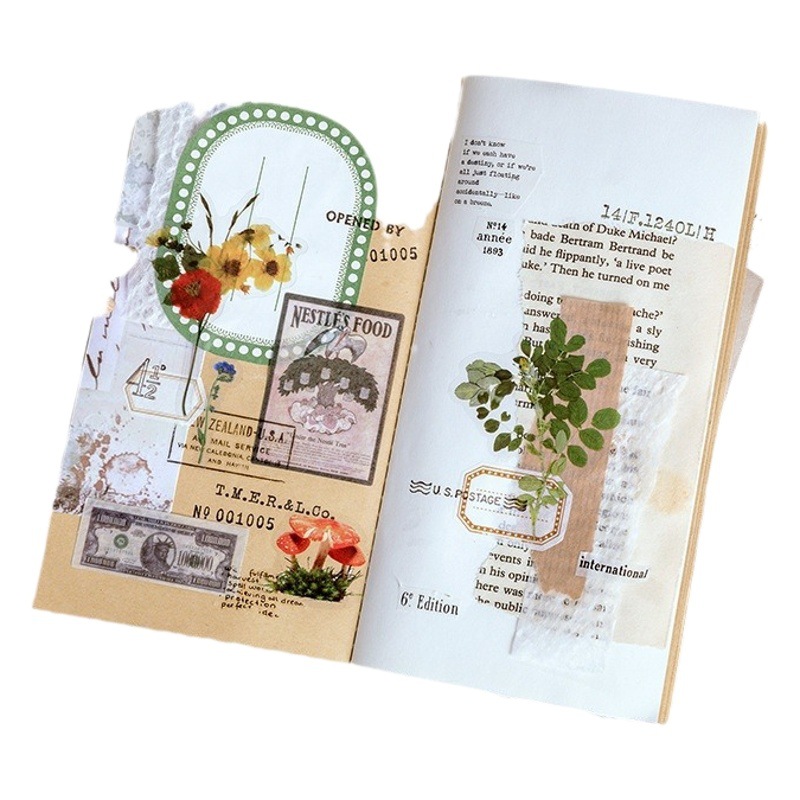 Mo mo paquete de etiqueta engomada del ANIMAL DOMÉSTICO manshi Jenny serie planta creativa diario material DIY pegatinas decorativas 8