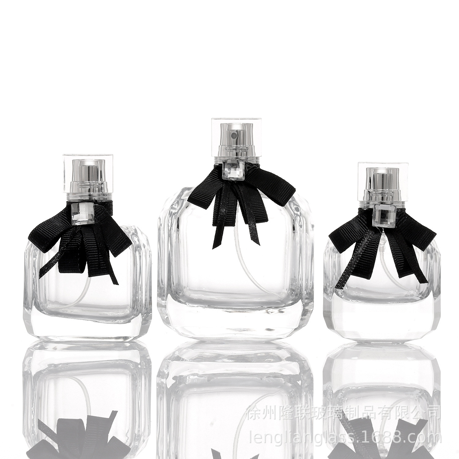 现货30ml玻璃卡口香水瓶50ml化妆品瓶100ml分装瓶按压喷雾香水瓶