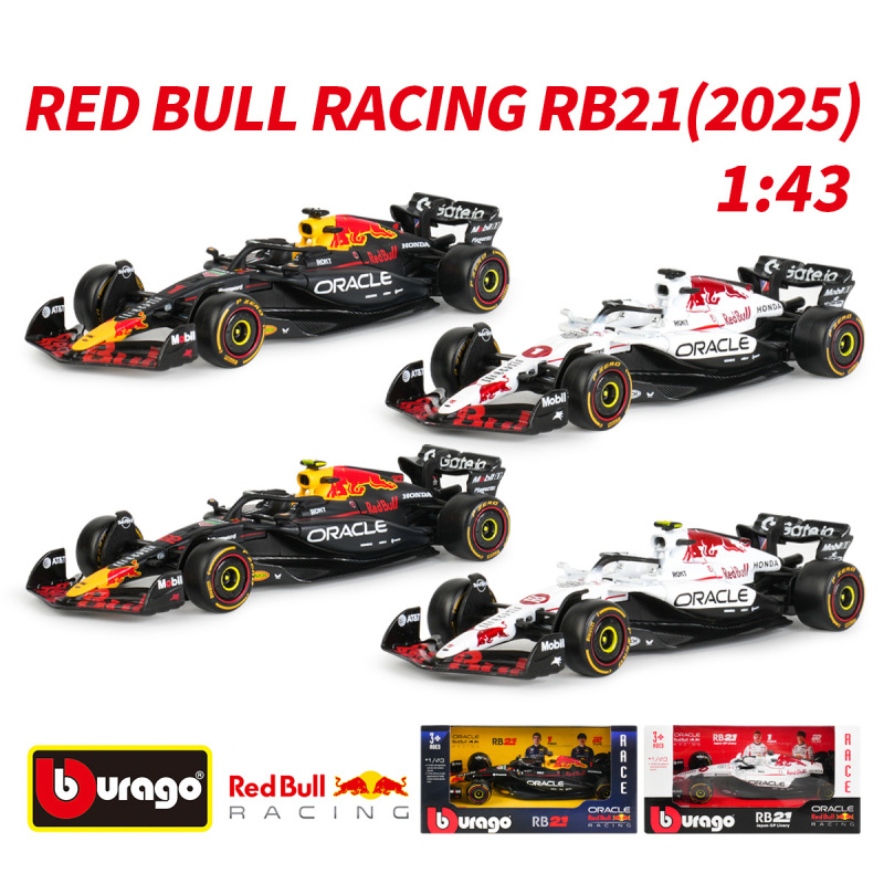 Bimei 1:43 Red Bull Rb21 Formula F1 Racing Model 2025 Artificial Alloy Car Model Verstappen