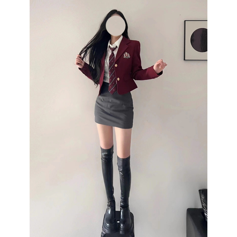 Miss Liuyang suit Dress Winter Winter Dress Christmas Atmosphere Clothes New Year's Gown Fragrance suit
