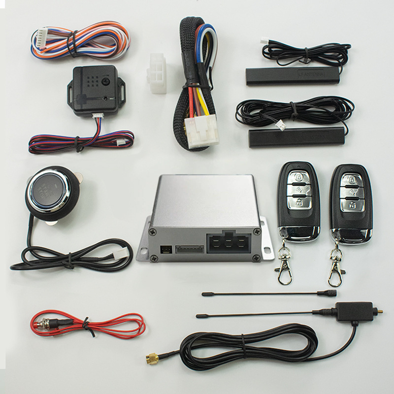 U6 Aluminum Alloy Model: New Car Keyless Entry, Remote Start, One-Button Start, Mobile App System, 12V Universal