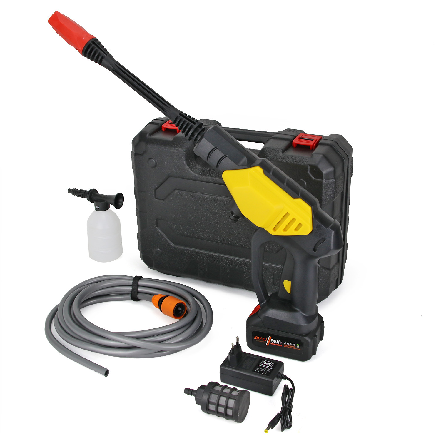 Cross-Border Search High-Pressure Car Washing Machine Wireless Lithium Battery Household Cleaning Machine Charging Automatic Cleaning Portable Water Gun