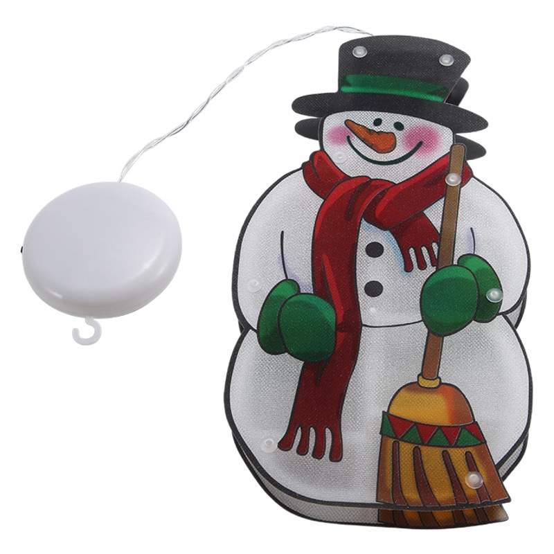 Amazon llevó la luz de la ventosa decorativa de Navidad ventana de la tienda de luz colgante LUZ DE Navidad estilo decorativo Cadena de luz de color