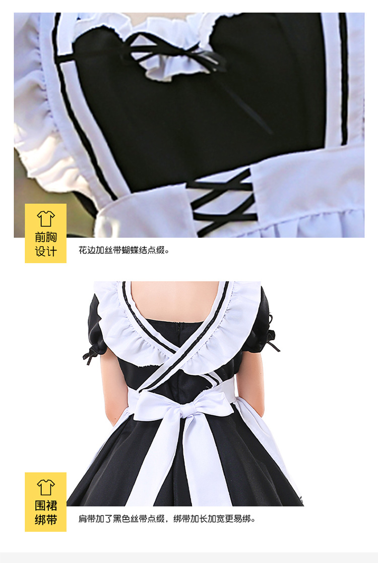 Children Vintage Black White Bows Dress Wholesale Nihaojewelry display picture 9