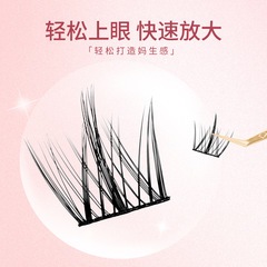 Lazy Man Trilogy False Eyelashes Natural Style Hard Stems Large Capacity Little Devil Sunflower Eyelashes Single Cluster Comic