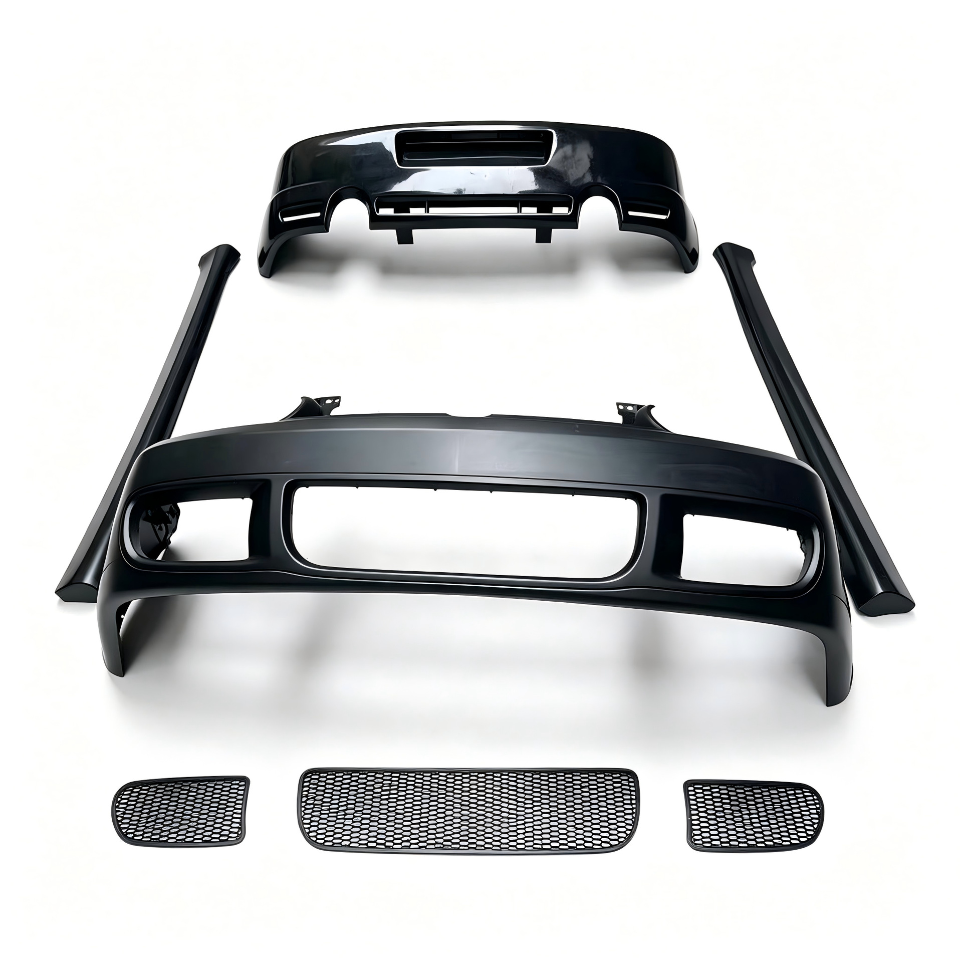 Suitable for Volkswagen Golf 4 Modification R32 Body Kit, Golf 4 Upgrade R32 Front Bumper, Side Skirts, Rear Bumper Body Kit Set