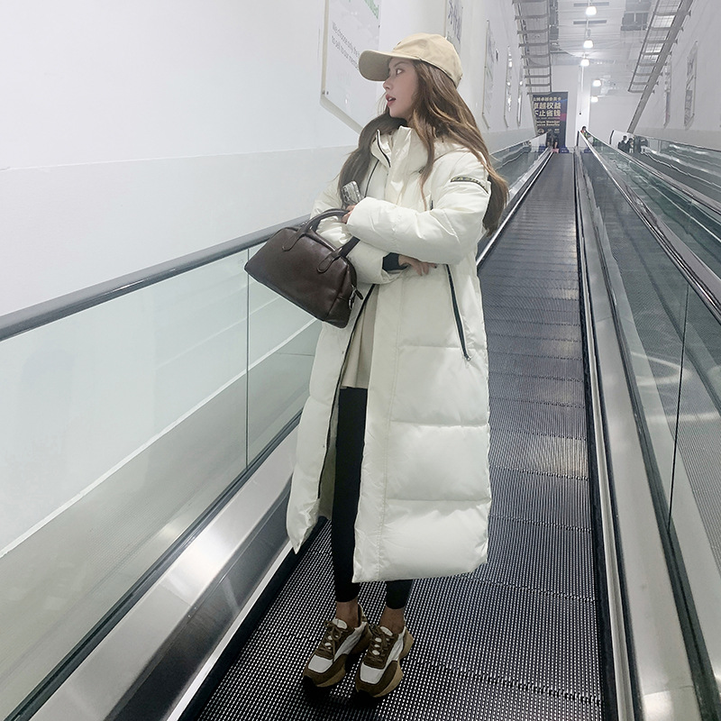 2023 invierno nuevo algodón de rodilla larga ropa de moda femenina de estilo coreano suelta chaqueta de algodón de tamaño grande chaqueta gruesa image 6