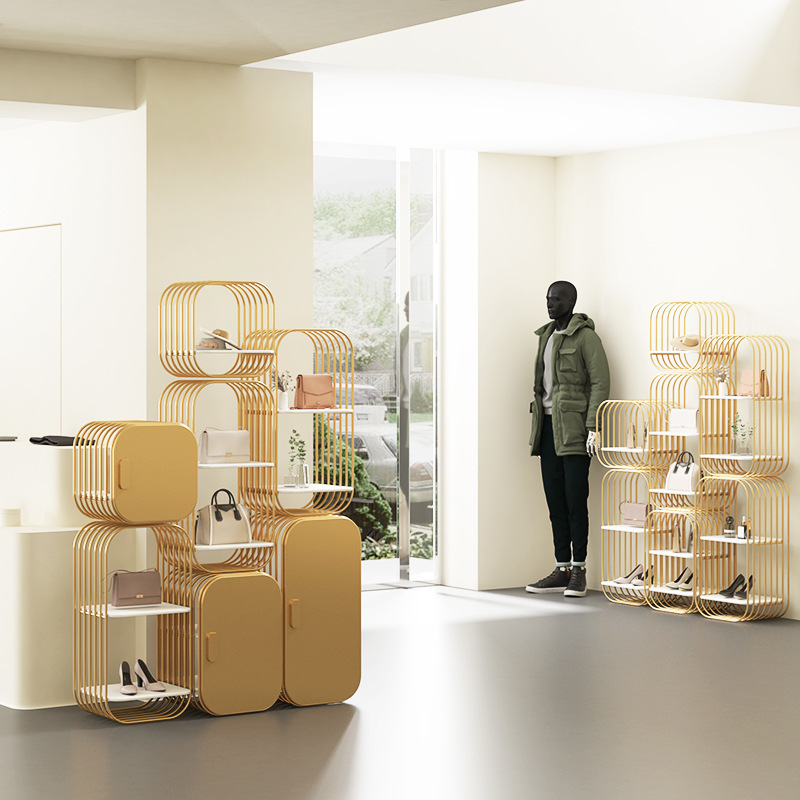 化妆品展示柜服装母婴店展柜货柜陈列柜院柜子产品货架展示架