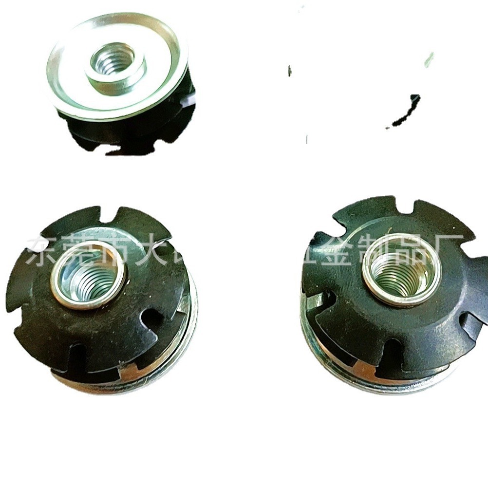 M10*31.2金属调整脚 梅花弹片 铁皮连接件 管内塞螺母 桌椅配件