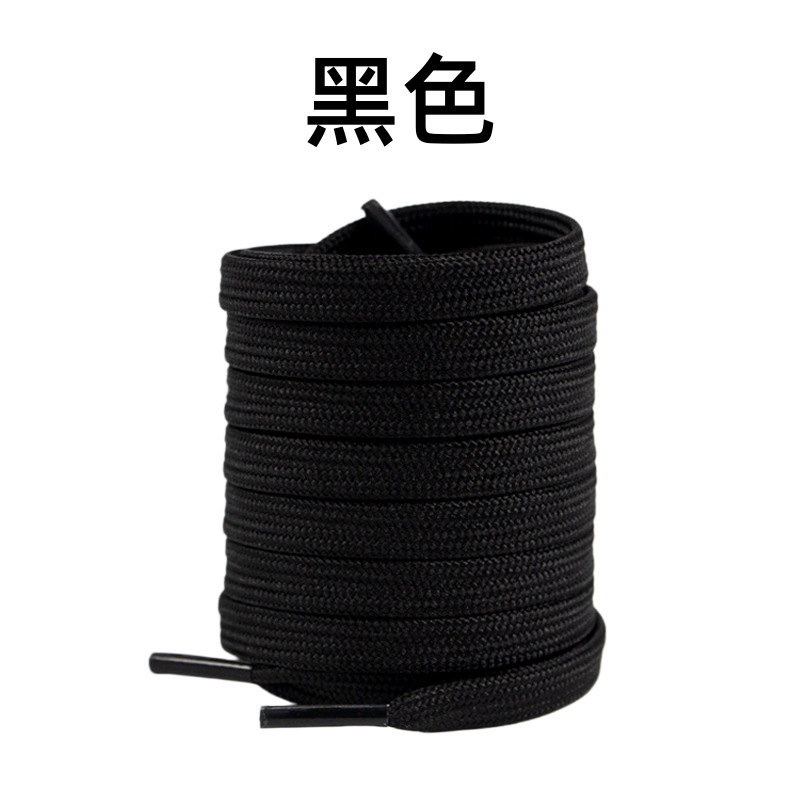 8mm de ancho poliéster doble capa plana engrosada cordón de zapato adaptar a la fuerza aérea No. 1 zapatos deportivos casuales cordón de zapato en stock image 6