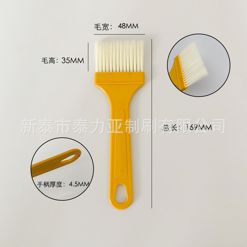 Fábrica al por mayor mango de plástico cepillo de plantación de cabello afilado cepillo de pintura de seda sin pelusa cepillo de barbacoa limpieza industrial cepillo de pelo suave