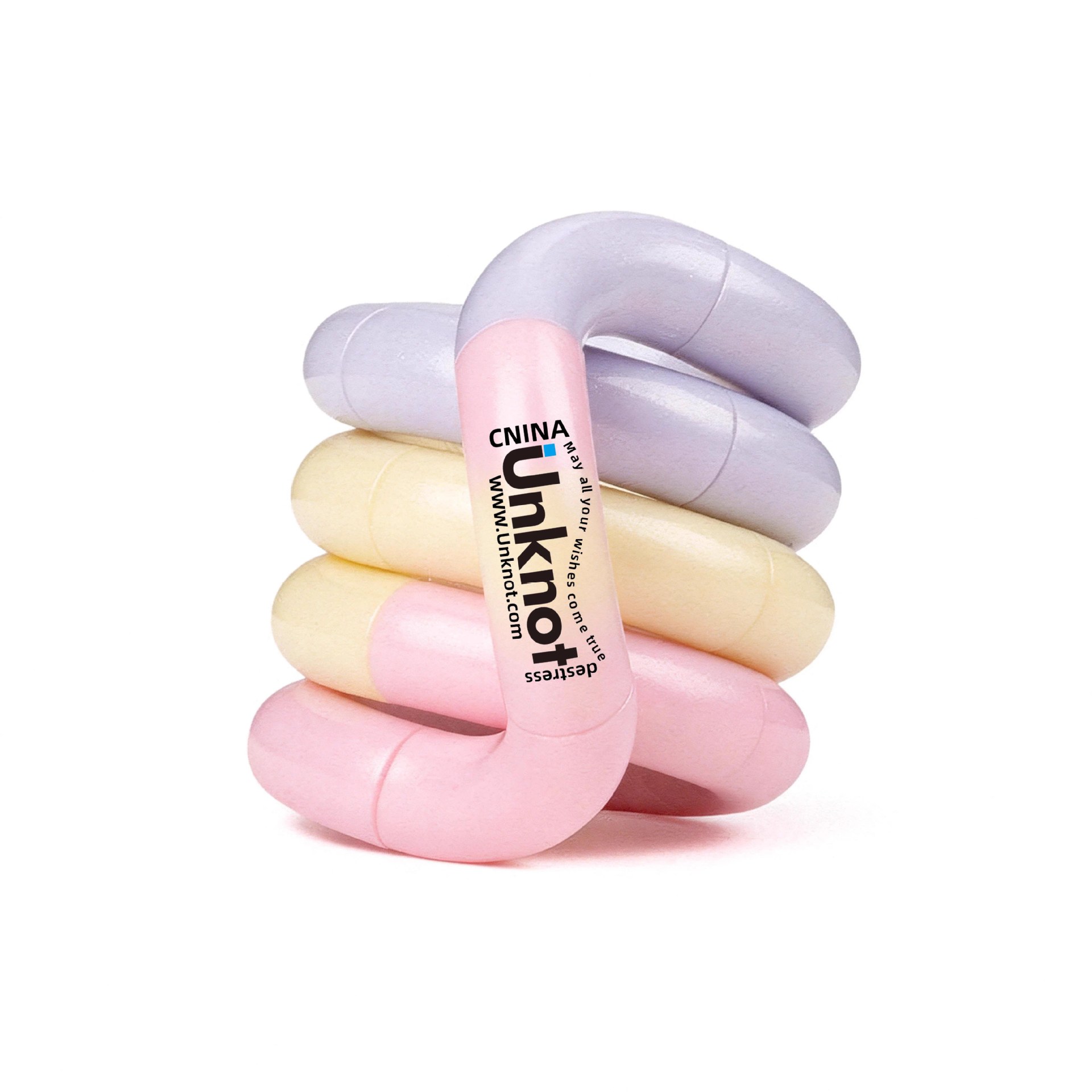 Unknot oficial genuino Twist Le Tang el mismo tipo de juguete de artefactos descomprimidos tango sensible a la temperatura decoloración pellizco pellizco pellizco 6