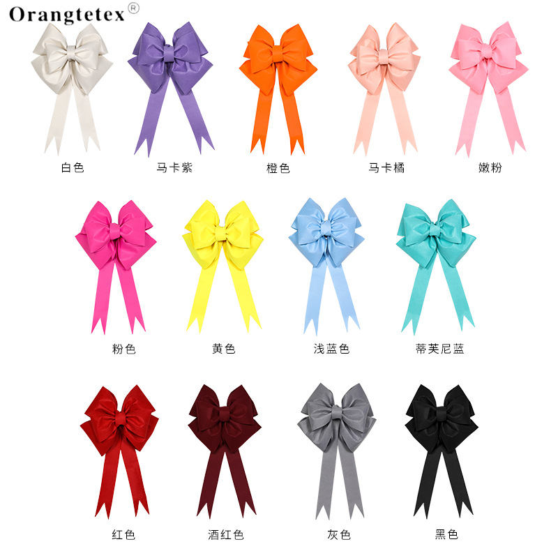 韩式网红巨型大蝴蝶结绒布装饰材料婚庆圣诞树花束包装配件悬挂|ms