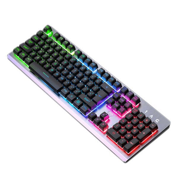 Wired Mechanical Gaming Keyboard With Rgb Backlit And Usb Cable_voghion.com