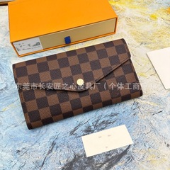 驴家25外贸跨境批发欧美新款经典时尚女士钱包长款两折零钱包卡包